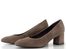Tamaris lodičky se širokým podpatkem taupe suede 1-22437-47