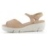 Wonders sandály na platformě Natural D-8272