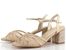 Menbur společenské sandály se zdobeným podpatkem Oro/Gold 25796