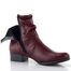 Rieker řasený zipový kotník vínový 78656-35