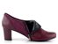 Barton dámské elegantní polobotky na podpatku merlot 13.22