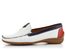 Gabor bílé mokasíny s barevným lemem 66.090.69
