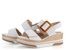 Remonte sandály na platformě s klínkem bílé D1P50-80