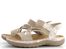 Rieker sandále s gumičkami béžové 64888-60