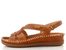 Pikolinos sandály s proplétanými  pásky Cadaques brandy W8K-1839
