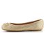 Geox prepletané balerínky s mašličkou Palmaria Lt Gold D35MUA000KYC2012