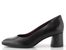 Tamaris lodičky se širokým podpatkem black leather 1-22437-47