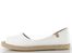 Verbenas vykrojené espadrilky s otevřenou špičkou Cruz blanco 0300521073