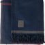 Högl luxusní vlněný pléd s kašmírem - pončo darkblue 0-196200-3500