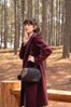 Remonte sešívaná crossbody kabelka s přívěškem hnědá/bronz Q0674-25