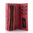 Kožená dámská peněženka velká červená LG720