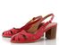 Fly London sandály na podpatku červené P145448002