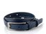 Dámský kožený opasek úzký tmavě modrý 15-1-56