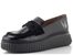 Wonders lakované mokasíny na platformě negro A-5203