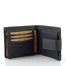 Pánská peněženka se zápinkou stínovaná černá V-05/W