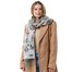 Fraas kašminkový s květinovým vzorem zen blue 620015-501