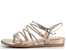 Tamaris metalické páskové sandály Light Gold 1-28103-42