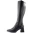 Tamaris kozačky na podpatku black 1-25544-47