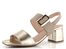 Ara dámske širšie sandále na podpätku Brighton Platin/Sand 12-20510-11