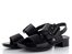 Rieker černé sandály s variabilní šířkou 62663-01