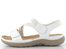 Rieker bílé sandály s gumičkami 64870-81