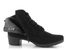 Jana širšia šnurovacia členková obuv čierna 8-25166-29