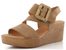 Gabor sandály na klínu peanut 84.771.14