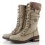 Mustang šněrovací polokozačky offwhite 15M0082003