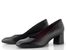 Tamaris lodičky se širokým podpatkem black leather 1-22437-47