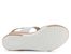 Remonte sandály na platformě s klínkem bílé D1P50-80