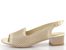 Barton metalické sandály na podpatku světle zlaté 25142