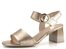 Gabor metalické sandály na podpatku Puder 41.700.62
