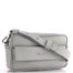 Elega malá crosbody kabelka šedá/stříbrné kování 69714