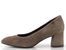 Tamaris lodičky se širokým podpatkem taupe suede 1-22437-47