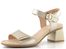 Remonte sandály na podpatku palegold D1K54-90
