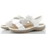 Rieker bílé sandály s gumičkami 64870-81