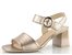 Gabor metalické sandály na podpatku Puder 61.700.62