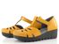 Fly London sandály na klínu mustard P145224001