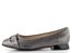 Caprice metalické baleríny Dark Grey se sponou 9-22101-45-289