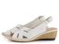 Rieker biele sandále na kline 66189-80
