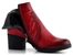 Barton vyteplený kotník na podpatku červený 23122