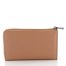 Dámská kožená zipová peněženka nude 70608