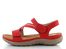 Rieker červené sandále s gumičkami 64870-33
