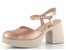 Wonders sandály na podpatku s plnou špičkou Rame H-4951