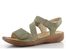 Rieker sandále s pásikmi na suchý zips Schilf/Olive V2862-52