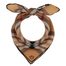 Fraas hedvábný šátek s károvaným vzorem camel 612008-180