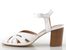 Fly London sandály na podpatku bílé P145450004