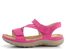 Rieker růžové sandály s gumičkami 64870-31