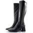 Tamaris kozačky na podpatku black 1-25544-47
