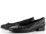 Gabor dámské baleríny s lakovanou špičkou černé 06.102.67